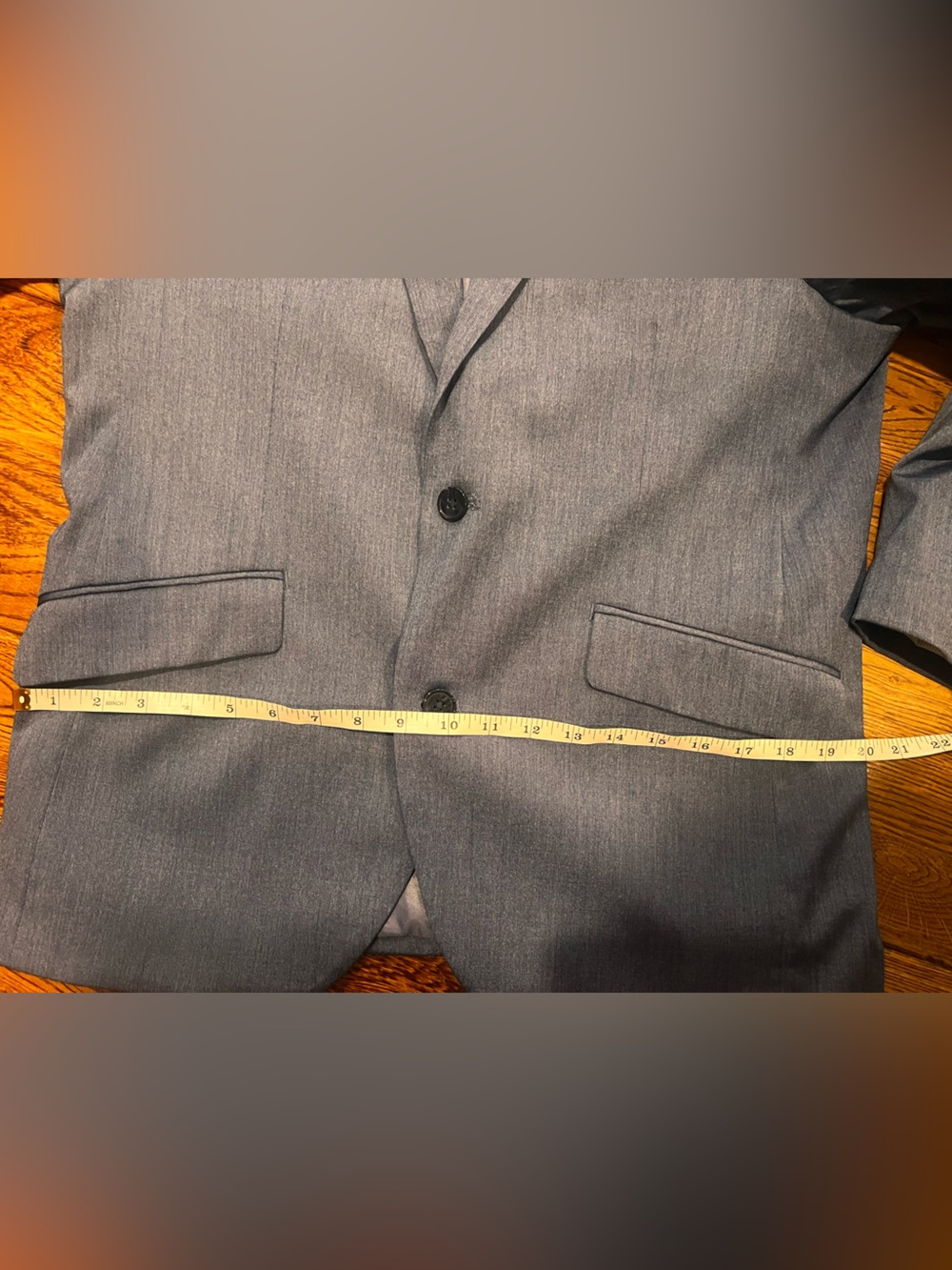 Savile Row Tailored Slate Blue Two-Piece Suit Custom Sizing Two Button - Picture 11 of 16